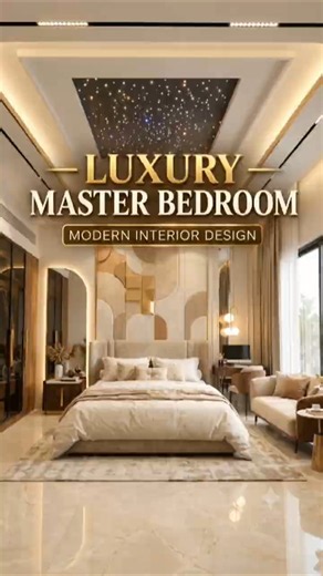 Luxury Master Bedroom Interior Design | Modern Bedroom Design ✨ | A&A Home Designers