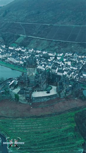 Discover Burg Reichenstein: A Drone View of Germany's Castle