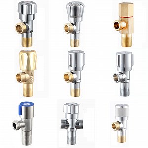 [Hot Item] Triangle Valve Cold Water Triangle Valve G1/2 Thread Angle Valves for Kitchen Bathroom Toilet Heater Sink