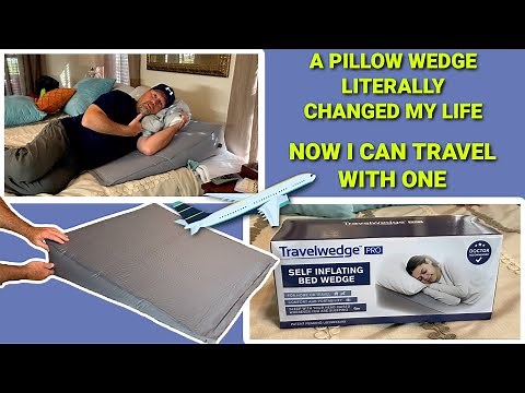 Self Inflating Travel Wedge Pillow ~ Wedge Pillows Cured My Sleep Apnea