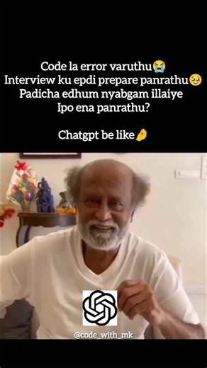 Muthukumar Palaniappan on Instagram: "Pure gemnga gpt🤌🥹✨ #openai #chatgpt #programmingmemes #itmemes #techmemes"