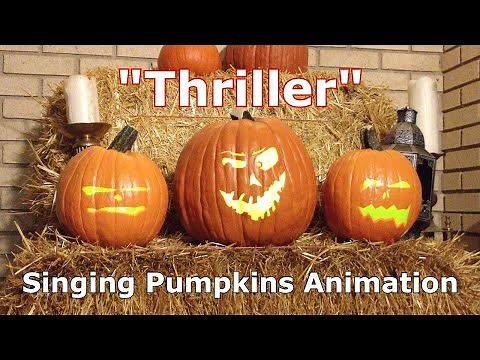 Thriller - Singing Pumpkins Projection!