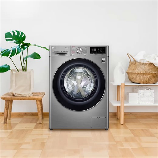 Laundry done, get your series on🍿 Because LG Front Load Combo Washer Dryer's Low Vibration Technology lets you wash more in one go with its 9kg drum, you've got more time for the things you love! ❤️ Learn more: https://www.lg.com/ph/washing-machines/lg-fv1409d4v #LifesGood | LG Global