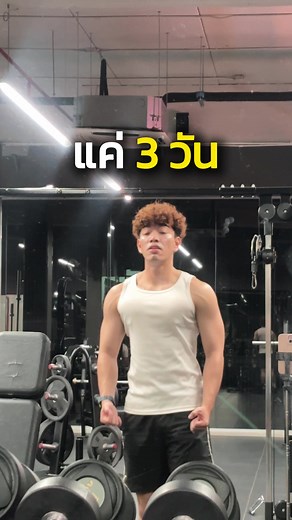 โปรแกรมเวท 3 วัน สำหรับกล้ามสมดุลทุกส่วน