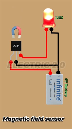 3.3K views · 28 reactions | Magnetic field sensor circuit #scienceproject #music | Electric 2.0 | Facebook