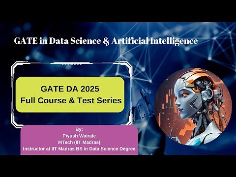 GATE Data Science & AI 2025 | Full Course and Test Series #gatedatascience