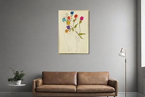 Rare Andy Warhol Flower Canvas Art, Flower Hand Wall Print, Andy Warhol Flower Wall Decor, Warhol Flower Paintings, Warhol Canvas Poster - Etsy