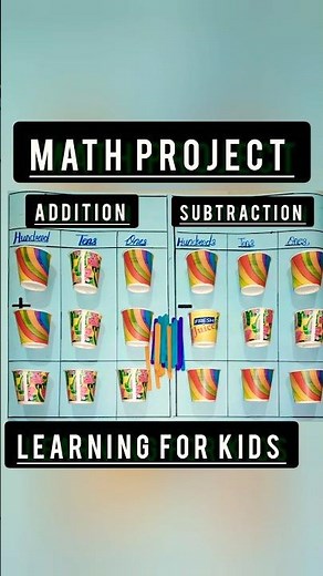 DIY place value chart | addition and subtraction | #shorts #maths #project #foryou #students #study