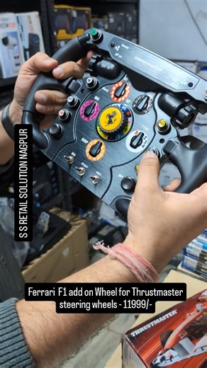 SS Retail Solution on Instagram: "Add ferrari F1 add on Wheel to your gaming setup of Thrustmaster steering wheel at just 11999/- Visit now at SS retail solution 29, Congress nagar,Next to Jainbhavan Dhantoli Nagpur 440012 website :- Fabgizmoz.com price :- 11999/- phone :- +91 84596 75834 Laptop :- +91 88055 21964 #fabgizmoz #ssretailsolution #nagpur #goodasnew #thrustmaster #ferrarif1wheel #thrustmastersteeringwheel"