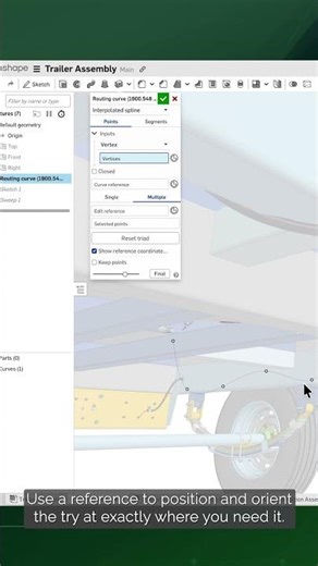 🆕 Move Multiple Routing Curve Control Points At Once in Onshape