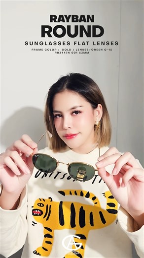 14K views · 60 reactions | Ray-Ban Round FLAT LEN ตัวพิเศษหายากมาก ราคา 3,999 เท่านั้น !! ของแท้ประกันศูนย์ไทย 2 ปีเต็ม #agspecs #raybanth #round #แว่นกันแดด #RB3447N_001 | AG Specs | Facebook