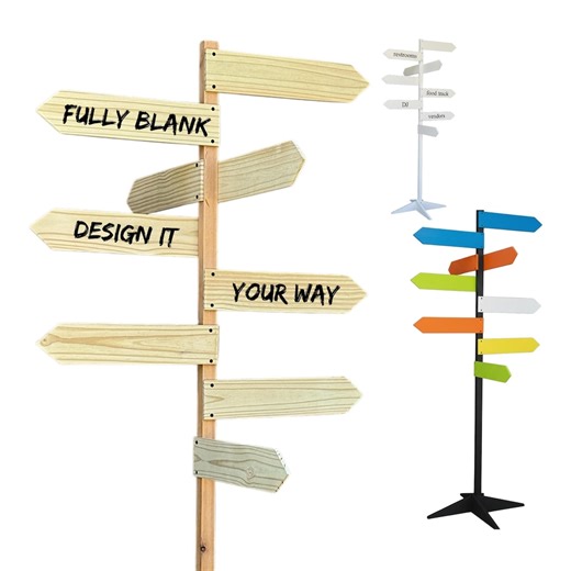 Customizable Double-sided Directional Sign Post. Blank Arrow Boards Outdoor Safe. Business Direction Signage. Event Personalized Decor. DIY - Etsy