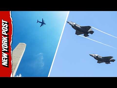 Incredible Jets Soar in Washington DC Flyover Ahead of America 250 Celebrations