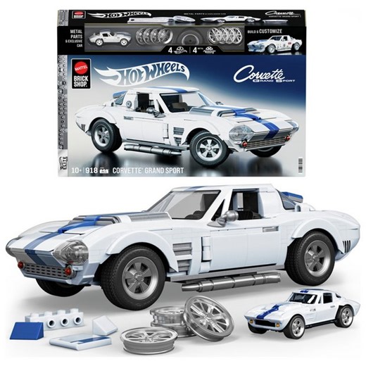 Buy Brick Shop Hot Wheels Corvette Grand Sport Building Toy Kit | Construction toys | Argos