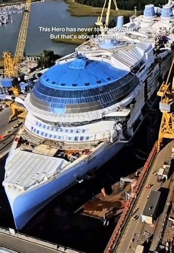 Hero of the Seas is ready for her biggest milestone yet! 👀⚓️ 🏗️ Royal Caribbean’s fourth Icon Class ship, Hero of the Seas, is currently under construction at the Meyer Turku Shipyard in Finland. Are you ready to sail on her next year? Stay tuned for the next big milestone! @Royal Caribbean #HerooftheSeas #cruise #cruiseship #shipyard #travel