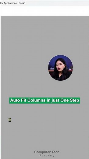 Auto fit columns in Just one step | MS Excel Tips & Tricks | Computer Tech Academy