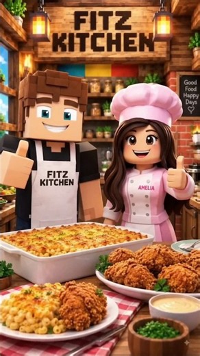 Fitz & Amelia Cook Baked Macaroni & Crispy Fried Chicken! 🍗🧀 | Fitz Kitchen
