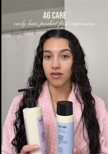 First time using @AG Care Products used: -curl activator -fast food leave in conditioner #curlyhairroutine #curlyhair #hairproduct #review #agcare