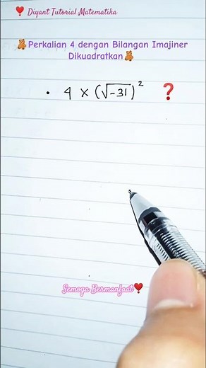 Trik Cepat Perkalian 4 dengan Bilangan Imajiner Dikuadratkan ‼️