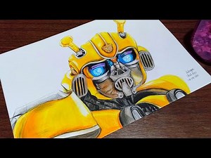 How to draw Bumblebee from Transformers | Chad Arts