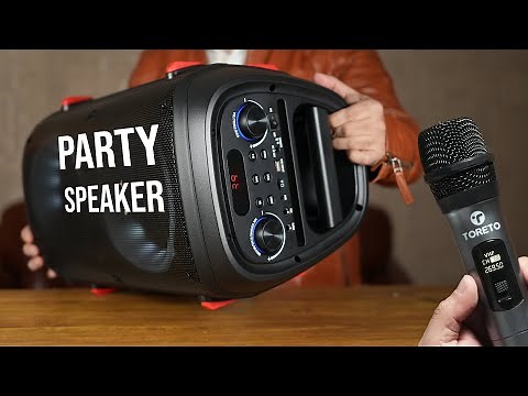 Kammal ka Portable Party light Speaker with wireless Mic - Toreto Party Box 70