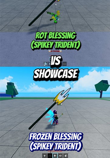 Rot Blessing vs Frozen Blessing Comparison | Roblox Blox Fruits Gameplay