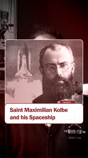 4.7K views · 761 reactions | Did you know about St. Maximilian Kolbe’s design for a spacecraft that could take man “to the moon, to other planets, and even to distant stars”? | The CatholicTV Network | Facebook