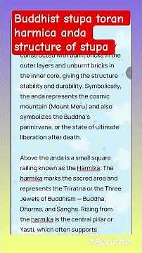 Buddhist stupa and it's importantce architecture