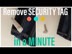 Simplest Way To Remove Security Tag From Your Clothes | How To Remove Security Tag at Home Easily