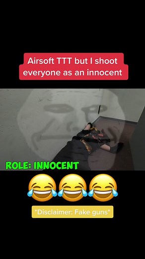 Brandon (@brdn.ocampo) - Shooting everyone as an innocent in Airsoft TTT #airsoft #airsoftclips #speedsoft #troll #trollface #fyp