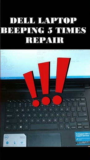 Stop That Dell Laptop Beeping NOW! (5 Beeps FIX!) #how #dell #shortsvideo #shorts #computer #laptop