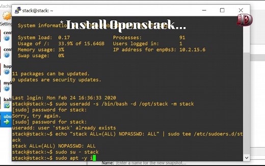 【OpenStack】在Ubuntu Server 18.04上安装OpenStack