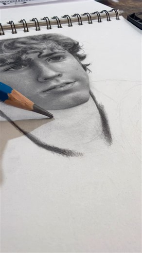 Drawing Percy Jackson 🔱🌊 #art #realismart #percyjacksonfanart #portrait #shorts