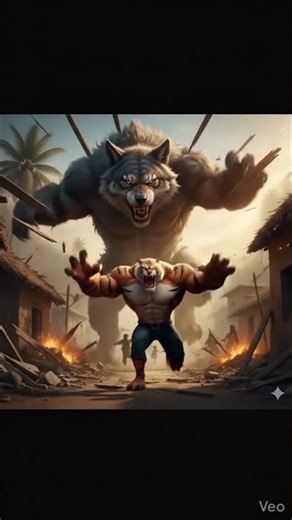 Hulk He Bheriya Ki Sikhayi Sabak #hulk #desihulk #wolf #aihulk #hulkvswolf #haddihulktransform #ai