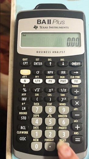 How to Set Decimal Places on the BA II Plus Calculator #cfalevel #cfaexam #ba2pluscalculator #cfa