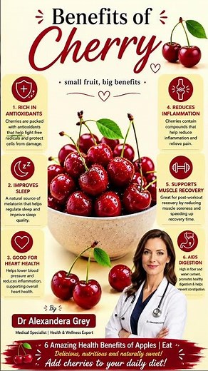 6 Amazing Health Benefits of Cherries 🍒 | Best Superfruit for Sleep, Heart & Inflammation