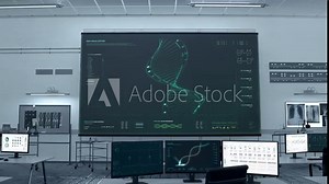 Scientific scanner software shows the evolution of the human genome. Scientific scanner visualises the evolution of the DNA strand. Scientific scanner software examines the evolution of the gene. UI.