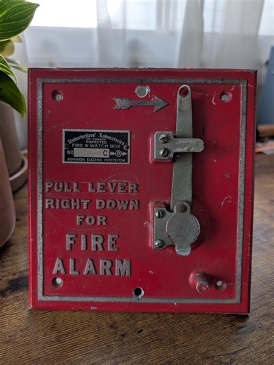 Antique Fire Alarm Pull Box | Early 20th Century - Etsy