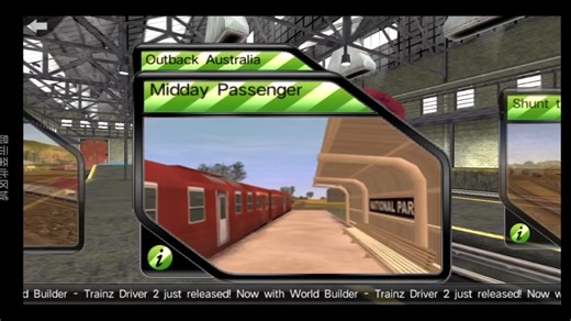 《Trainz Driver1》Simulation(模拟)Outback Australia(澳大利亚内陆）Midday Passenger(中午乘客服务)