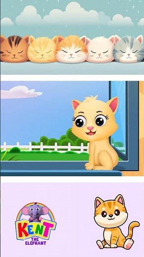 Kitty Cat, Kitty Cat What Did You Do? 🐱#shorts #nurseryrhymes #kidssongs #kenttheelephant