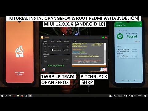 TUTORIAL INSTAL ORANGEFOX & CARA ROOT | REDMI 9A | DANDELION | MIUI 12.0.8.0 GLOBAL | ANDROID 10