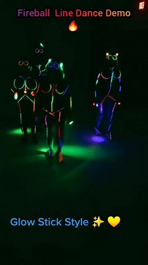 Fireball Line Dance Demo: Glow Style with Cowboy Ron