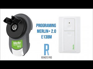 How to code your Merlin+ 2.0 E138M Genuine Wall Button Into The Roller Door Motor