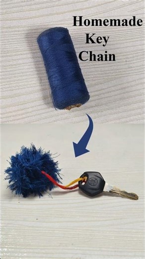 Super Easy Homemade Keychain! #diy #shortsfeed #shorts #craft