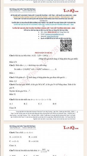 Vioedu Grade 7 School Level 2025-2026