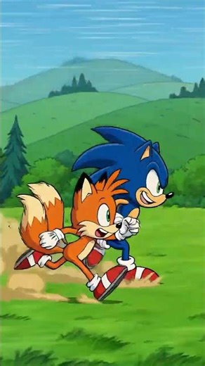 ⚡ Sonic & Tails: Ready for a New Adventure! 🦊🌀 #aianimation