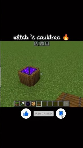 witch 's cauldron 💀#minecraft