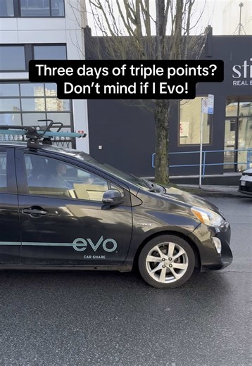 Earn Triple Points on Your Evo Car Share Trips