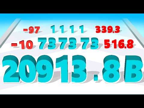 Growing a Number to MAX LEVEL Count! - NUMBER RUN (Number Master ASMR Gameplay)