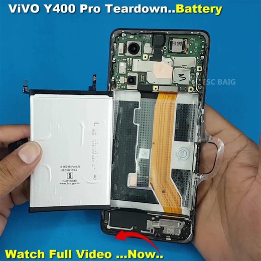 Vivo Y400 Pro Battery Disassembly | How to Change Vivo Y400 Pro Battery #mobilerepair #repair #vivo